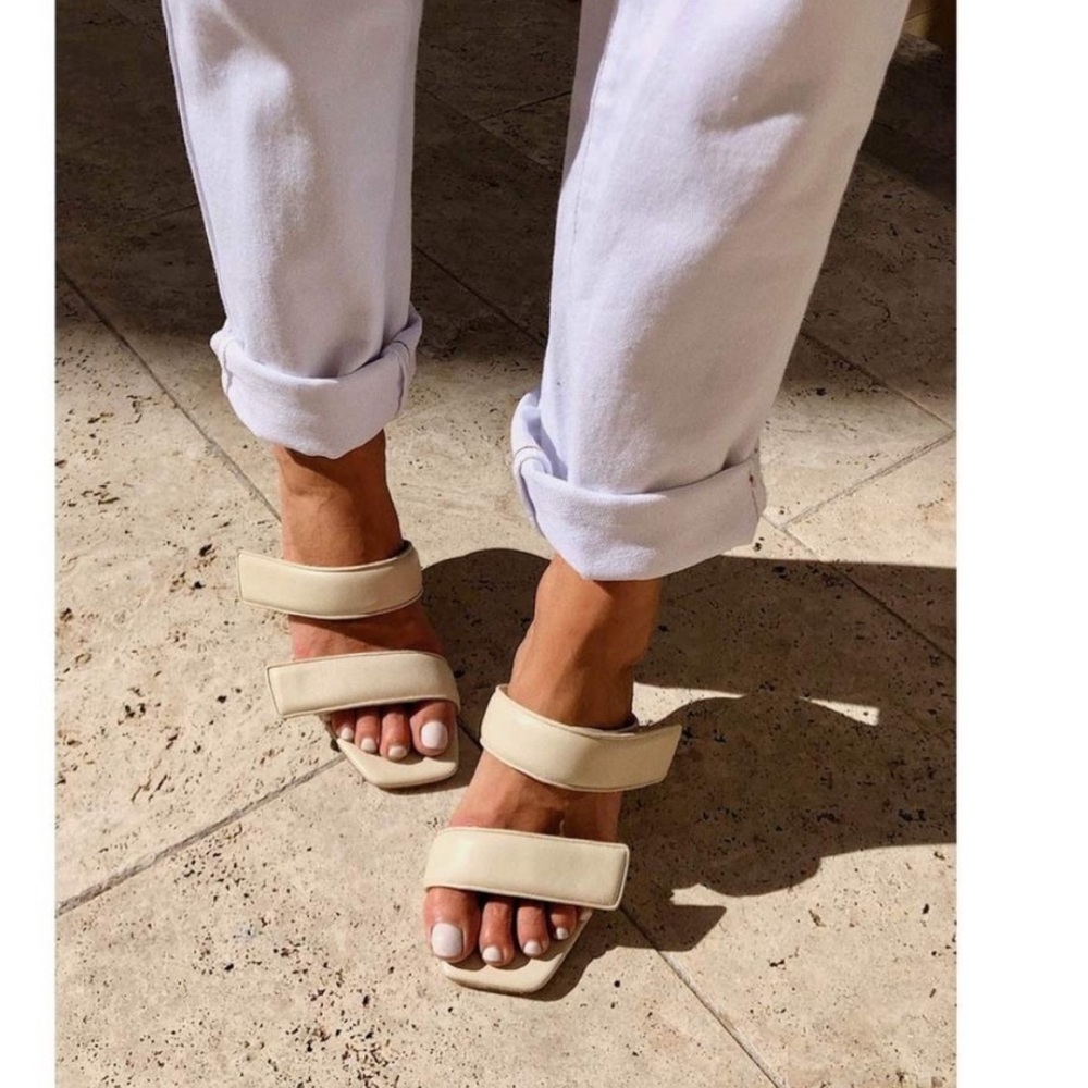 Tony Bianco sandal heels nude beige